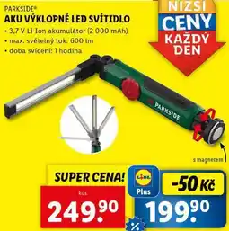 Lidl AKU VÝKLOPNÉ LED SVÍTIDLO nabídka