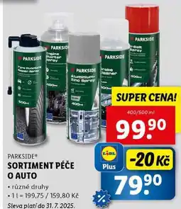 Lidl SORTIMENT PÉČE O AUTO, 400/500 ml nabídka