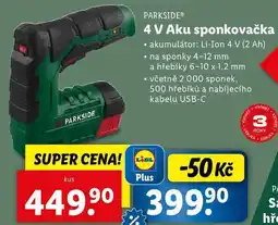 Lidl 4 V Aku sponkovačka nabídka