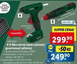 Lidl 4 V Aku tavná lepicí pistole/gravírovací přístroj nabídka
