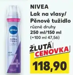 Kaufland NIVEA Lak na vlasy/ Pěnové tužidlo nabídka