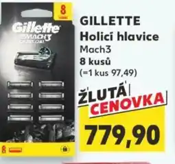Kaufland GILLETTE Holicí hlavice Mach3 nabídka