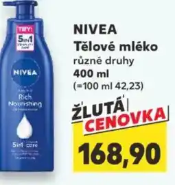 Kaufland NIVEA Tělové mléko nabídka