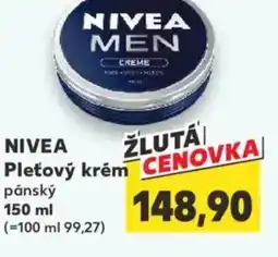 Kaufland NIVEA Pleťový krém pánský nabídka