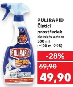 Kaufland PULIRAPID Čisticí prostředek classic/s octem nabídka