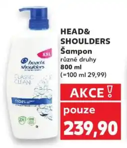 Kaufland HEAD& SHOULDERS Šampon nabídka