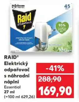 Kaufland RAID² Elektrický odpařovač s náhradní náplní nabídka