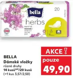 Kaufland BELLA Dámské vložky nabídka