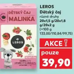 Kaufland LEROS Dětský čaj nabídka