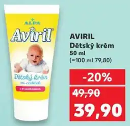 Kaufland AVIRIL Dětský krém nabídka
