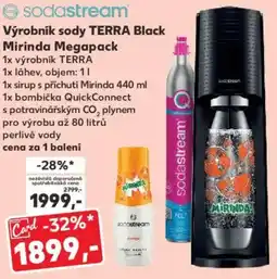 Kaufland Výrobník sody TERRA Black Mirinda Megapack nabídka