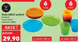 Kaufland Sada talířů/ pohárů nabídka