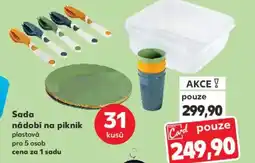 Kaufland Sada nádobí na piknik nabídka