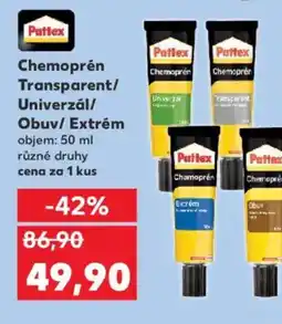 Kaufland Pattex Chemoprén Transparent/ Univerzál/ Obuv/ Extrém nabídka