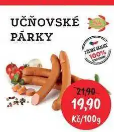 RABBIT řeznictví UČŇOVSKÉ PÁRKY 100g nabídka