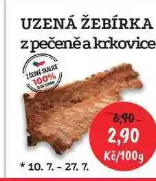 RABBIT řeznictví UZENÁ ŽEBÍRKA z pečeně a krkovice 100g nabídka