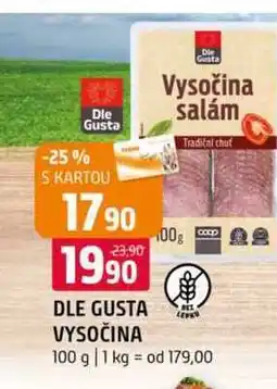 Terno Dle Gusta Vysočina salám 100g nabídka
