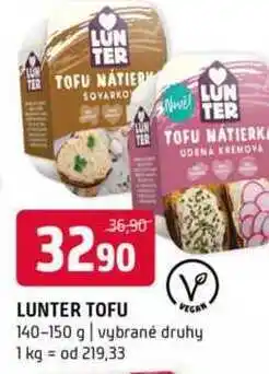 Terno Lunter tofu 140-150 g vybrané druhy nabídka