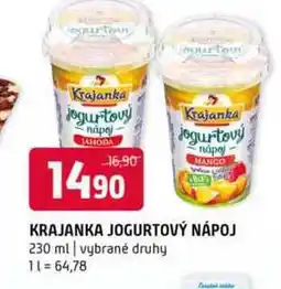 Terno Krajanka jogurtový nápoj 230 ml vybrané druhy nabídka