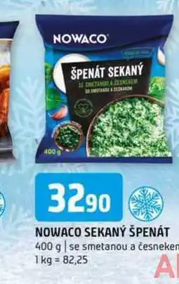 Terno Nowaco sekaný špenát 400 g se smetanou a česneken nabídka