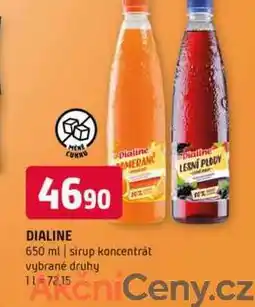 Terno Dialine 650 ml sirup koncentrát vybrané druhy nabídka