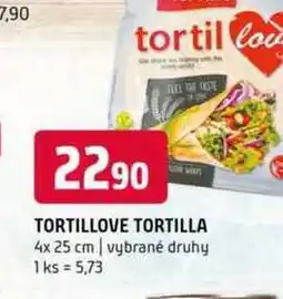Terno Tortillove tortilla 4x 25 cm vybrané druhy nabídka