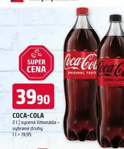 Terno Coca-Cola 2l, vybrané druhy nabídka