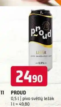 Terno Proud světlý ležák 0,5 l nabídka