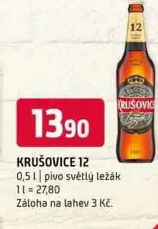 Terno Krušovice 12 0,5l pivo světlý ležák nabídka