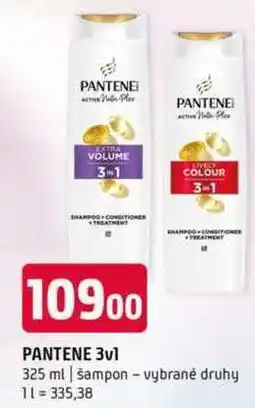 Terno Pantene šampon 3v1 325ml, vybrané druhy nabídka