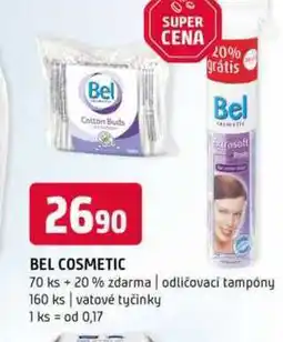 Terno Bel cosmetic 70 ks + 20% zdarma odličovací tampóny 160 ks vatové tyčinky nabídka