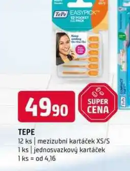 Terno TePe 12 ks mezizubní kartáček XS/S 1 ks jednosvazkový kartáček nabídka