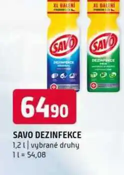 Terno Savo dezinfekce 1,21 vybrané druhy nabídka