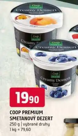 Terno Coop premium smetanový dezert 250 g vybrané druhy nabídka