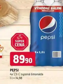 Terno Pepsi 4x1,5l sycenȧ limonáda nabídka