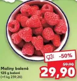 Kaufland Maliny balené nabídka