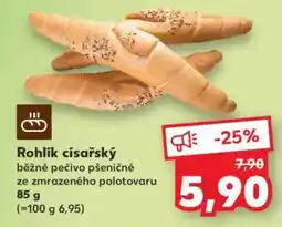 Kaufland Rohlík císařský běžné pečivo pšeničné nabídka