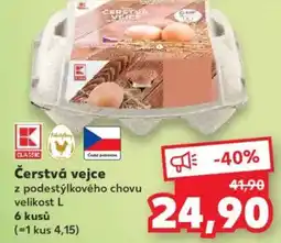 Kaufland Čerstvá vejce nabídka
