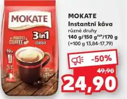 Kaufland MOKATE Instantní káva nabídka