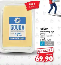Kaufland GOUDA Polotvrdý sýr nabídka