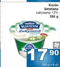 Jip Kunín smetana nabídka