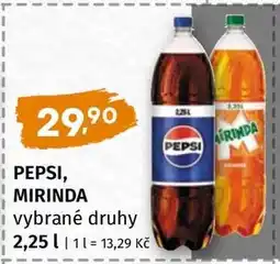 Terno Pepsi, Mirinda nabídka