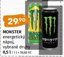 Terno MONSTER energetický nápoj vybrané druhy nabídka