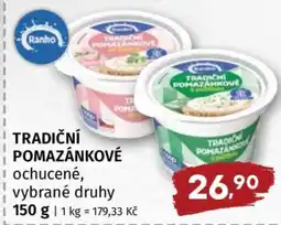 Terno Tradiční pomazánkové nabídka