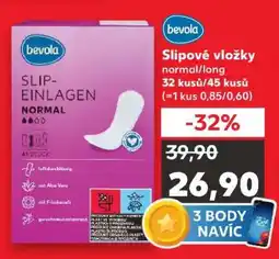 Kaufland bevola Slipové vložky normal/long nabídka