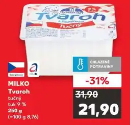 Kaufland Milko tvaroh tučný nabídka