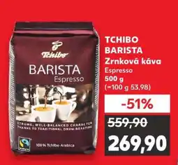 Kaufland Tchibo Barista Zrnková káva Espresso nabídka