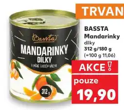 Kaufland BASSTA Mandarinky dílky nabídka