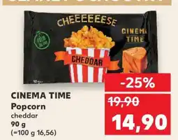 Kaufland CINEMA TIME Popcorn cheddar nabídka