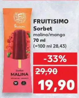 Kaufland FRUITISIMO Sorbet malina/mango nabídka